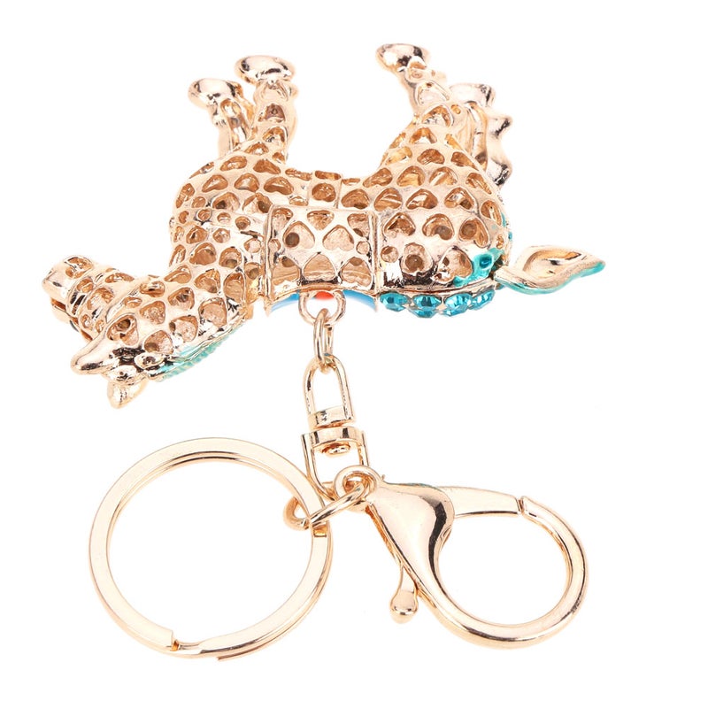 Fashional Jewelry Hollow Shinning Rhinestone Aureate Horse Pendant Key Ring Key Chain - Image 5