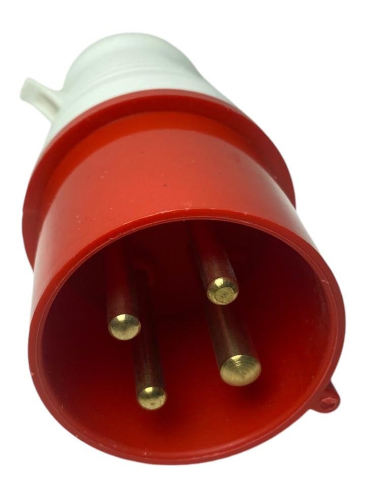 32A Rocket 380V Male Plug 3 Prong + Ground 6H Waterproof - Image 3