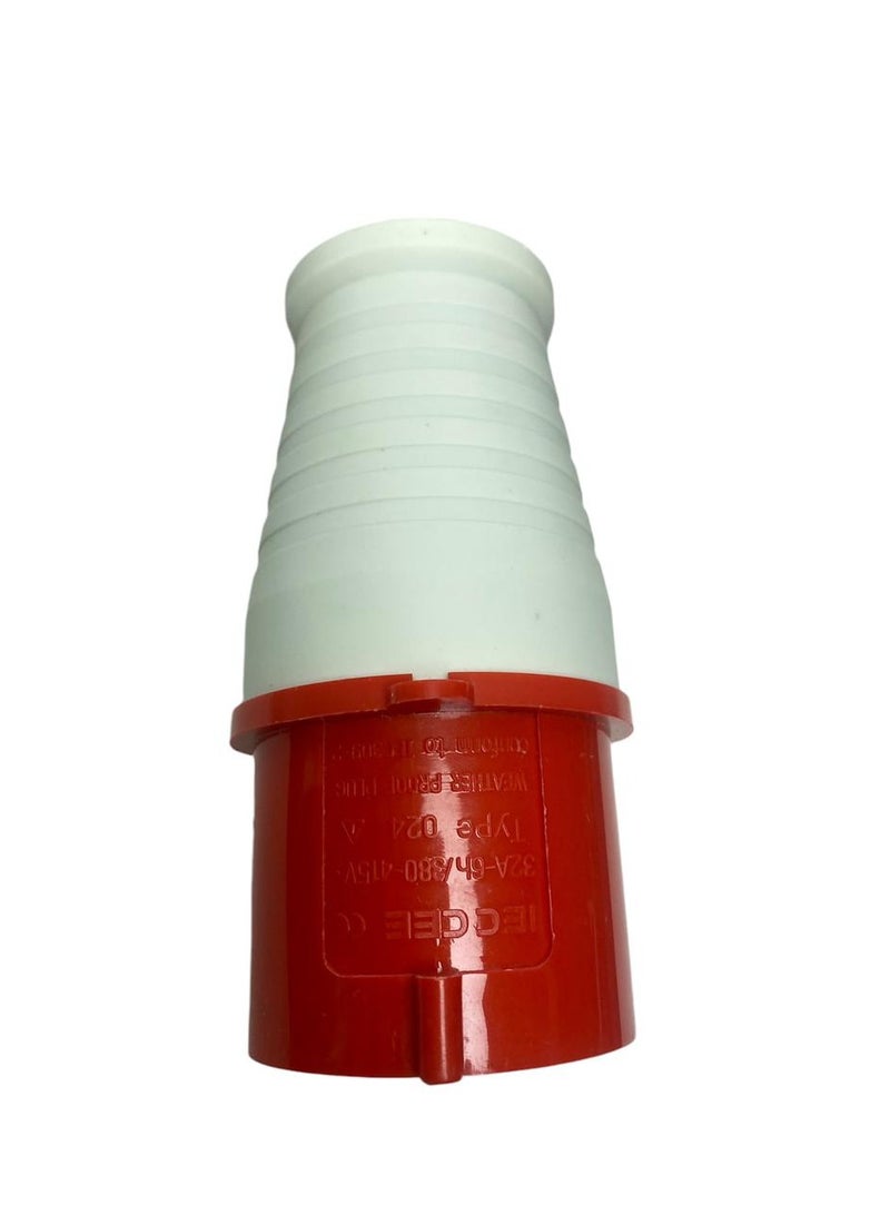 32A Rocket 380V Male Plug 3 Prong + Ground 6H Waterproof - Image 2