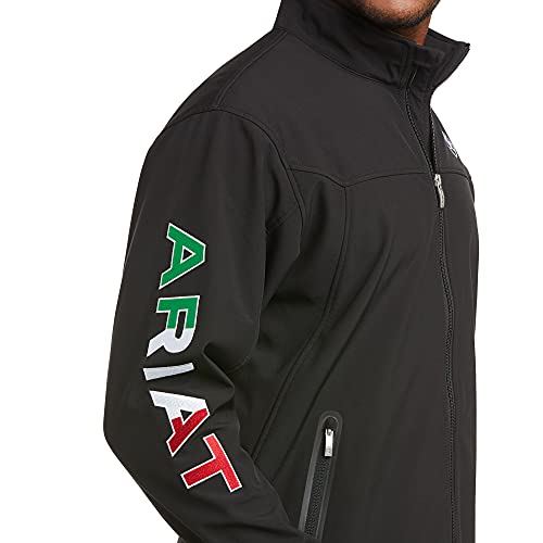 ARIAT Men’s New Team Mexico Water Resistant Softshell Jacket - Image 3