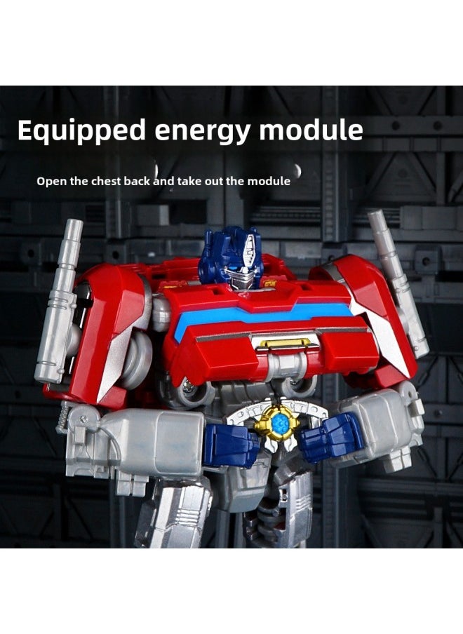 null - Fine-carved Deformation Toy Origin Movie Version Optimus Prime Robot King Kong Car Pillar Boy Toy Model Hand-made-Color:Ss05 Alloy Version Hero Optimus War General [window Color Box] - Image 1