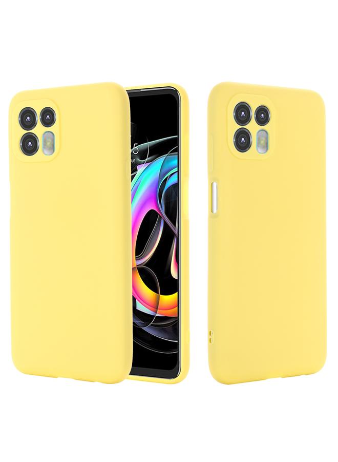 S-TOP Case For Motorola Moto Edge 20 Lite / Edge 20 Fusion Pure Color Liquid Silicone Shockproof Full Coverage Phone Case - Image 1