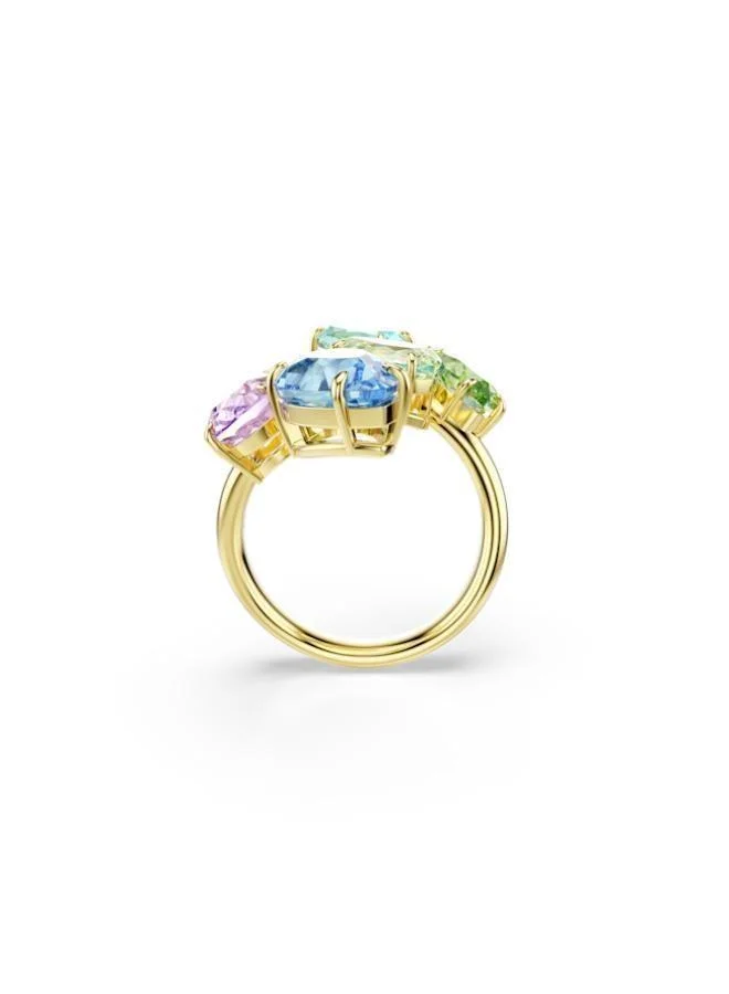 Swarovski  Gema Gold Tone Plated Open Ring (Size 58) for Women | Best Price UAE