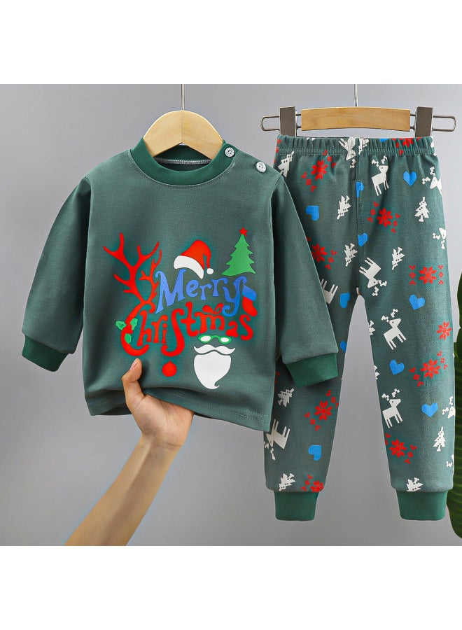 Children's Underwear Set Pure Cotton New Boys' Home Clothes Baby Girls' Autumn Clothes And Long Pants Kidsren's Clothing Processing And Customization