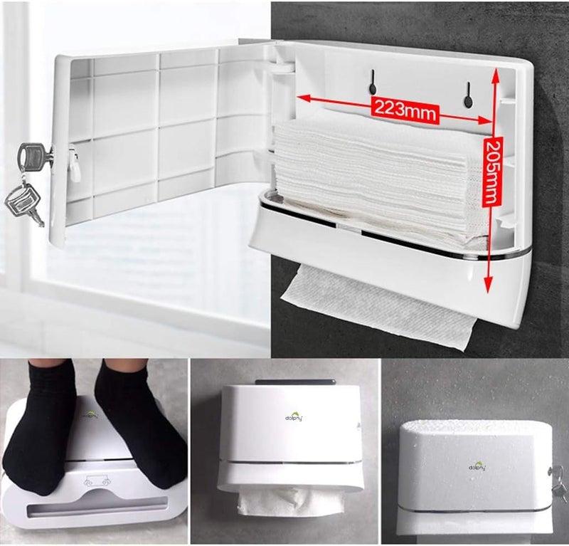 DOLPHY Dolphy Multifold Mini Hand Towel Paper Dispenser - Image 5