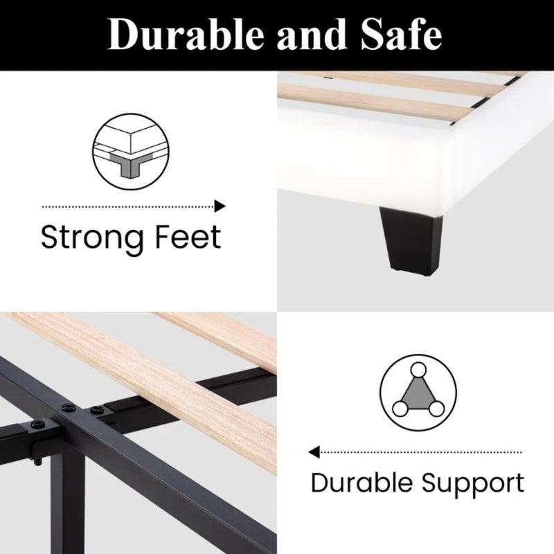 Comfynest Modern Upholstered Platform Bed - Image 4