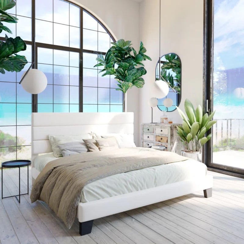 Comfynest Modern Upholstered Platform Bed - Image 1