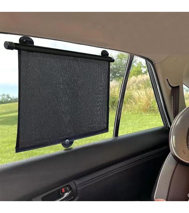 Set Of 1 4 6 8 Retractable Car Window Sunshade Black 45x50 cm Adjustable Side Window Heat Insulation Cover Easy To Install Blocks UV Rays Keeps Car Cool - Image 1