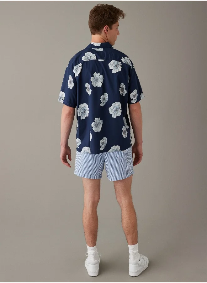 American Eagle AE Tropical Button-Up Poolside Shirt