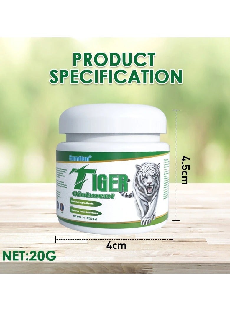 Sumifun White Tiger Balm, Safe And Harmless Lumbar Shoulder And Neck Joint Cream, Easy To Apply Sore Muscle And Joint Relieving Cream, Rheumatoid Arthritis Massage Ointment For Pain Relief Muscle Soreness - Image 4