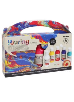 PRIMO CMP Acrylic Paint Set 5 x 100ml Assorted Colors  - Image 1