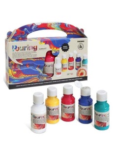 PRIMO CMP Acrylic Paint Set 5 x 100ml Assorted Colors  - Image 2