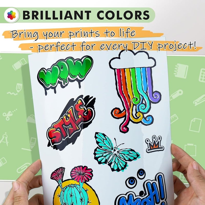 KOALA PAPER Clear Sticker for Inkjet Printer - Waterproof Clear Printable Vinyl Sticker - 8.5x11 Inch 50 Sheets Transparent Glossy Sticker for DIY Personalized Stickers, Labels, Decals - Image 5