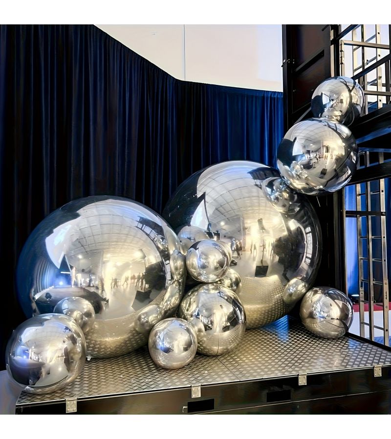 13 Pcs Silvery Aluminum Foil Balloons Reusable Sturdy Base Portable Carry Strap Reflective Surface For Christmas Wedding Birthday Mother S Day Party Decorations - Image 4