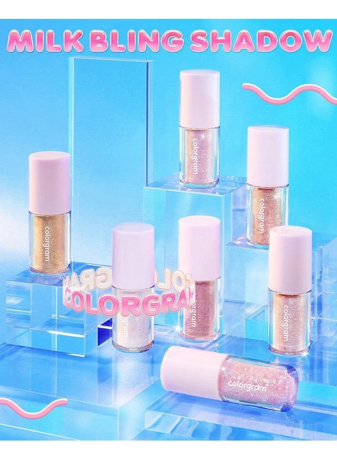 كولورجرام ظلال عيون سائلة لامعة بلون الحليب من كولورغرام، رقم 01، نجمة مزدوجة | ظلال عيون سائلة لامعة بلون الحليب، تدوم طويلًا، من اللامع إلى غير اللامع، غنية بلآلئ لامعة بأحجام مختلفة. - Image 5