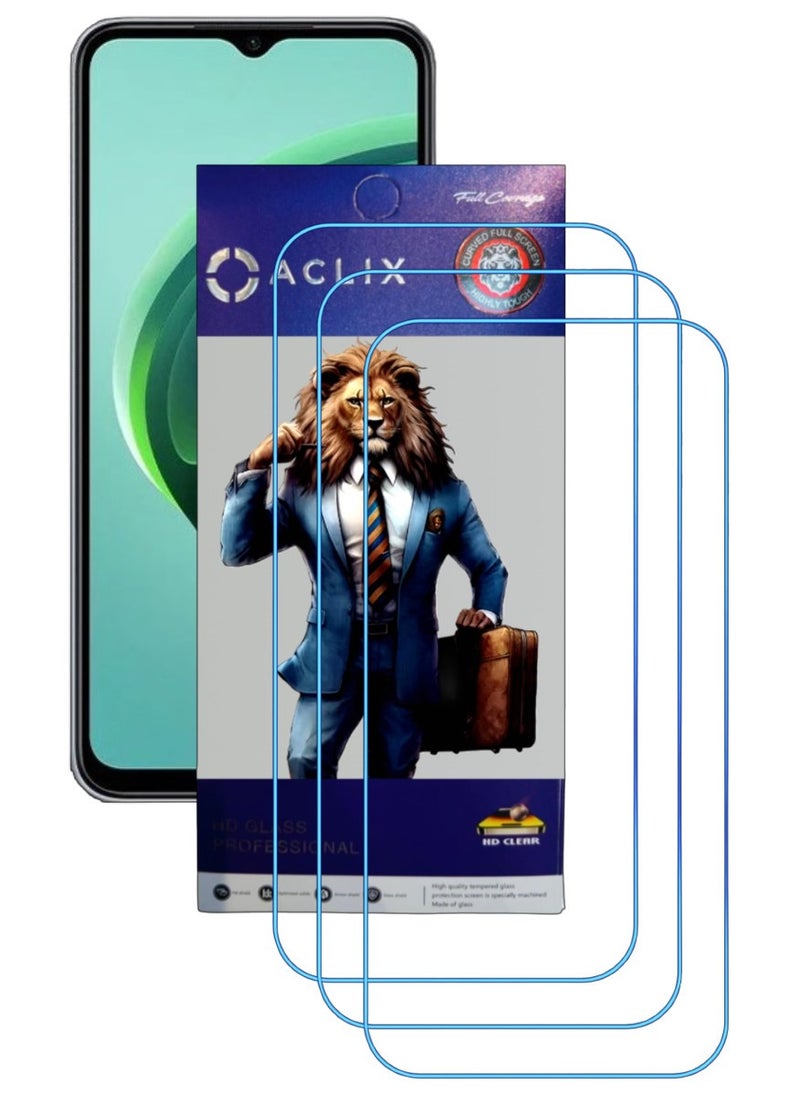 ACLIX 3 Pieces Antistatic ESD Dustproof Premium Quality High Definition Clear Tempered Glass Screen Protector Designed For Xiaomi Redmi Note 11E - Image 1