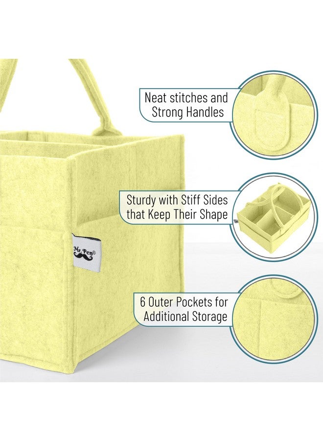 Mr. Pen Mr. Pen- Baby Diaper Caddy Organizer, Lemon Glow, Baby Caddy Organizer with Handle, Compact Size, Collapsible & Portable  - Image 2
