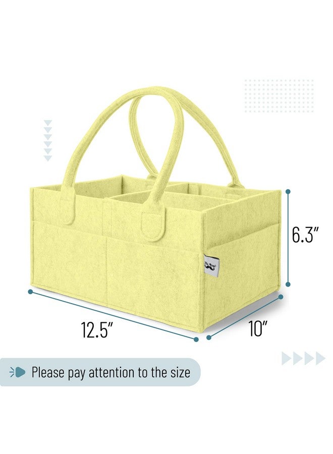 Mr. Pen Mr. Pen- Baby Diaper Caddy Organizer, Lemon Glow, Baby Caddy Organizer with Handle, Compact Size, Collapsible & Portable  - Image 1