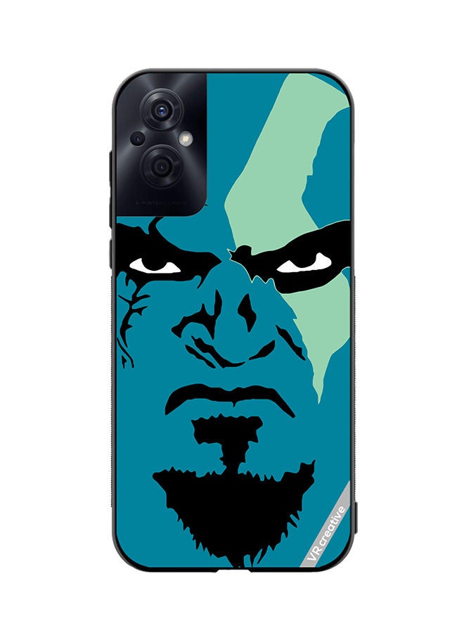 VR CREATIVE Protective Case Cover For Oppo Reno8 Z Face God Of War Design Multicolour - Image 1