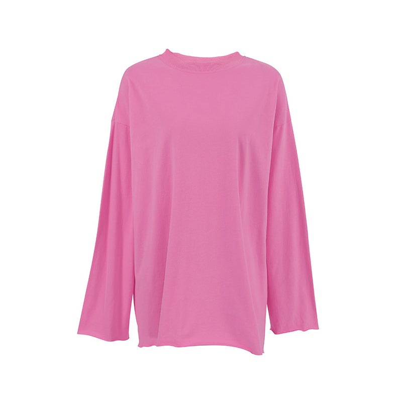 2024 Spring Pink Long Sleeve Tee Pink - Image 3