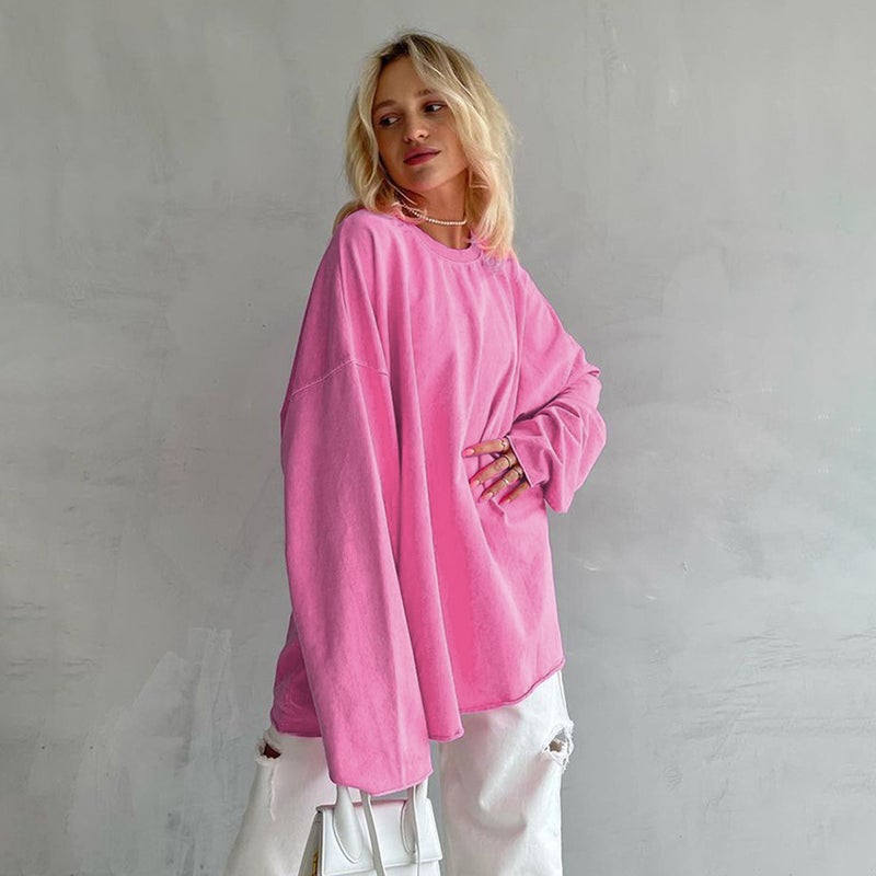 2024 Spring Pink Long Sleeve Tee Pink - Image 2