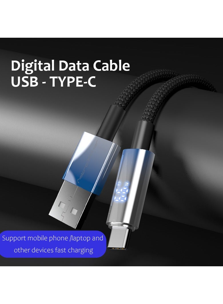 Astralxipher 【66W Super Fast Charging】USB-A to USB-C Braided Cable 1.2m/2m | Compatible with Huawei Mate60/70, iPhone 15/16 Pro Max, Galaxy S25 Ultra | Power Bank/Tablet Fast Charge - Image 1