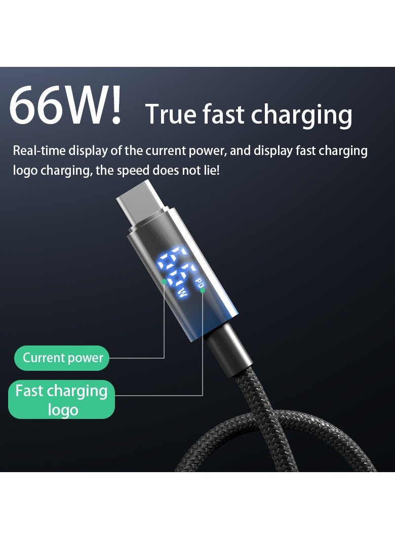 Astralxipher 【66W Super Fast Charging】USB-A to USB-C Braided Cable 1.2m/2m | Compatible with Huawei Mate60/70, iPhone 15/16 Pro Max, Galaxy S25 Ultra | Power Bank/Tablet Fast Charge - Image 3