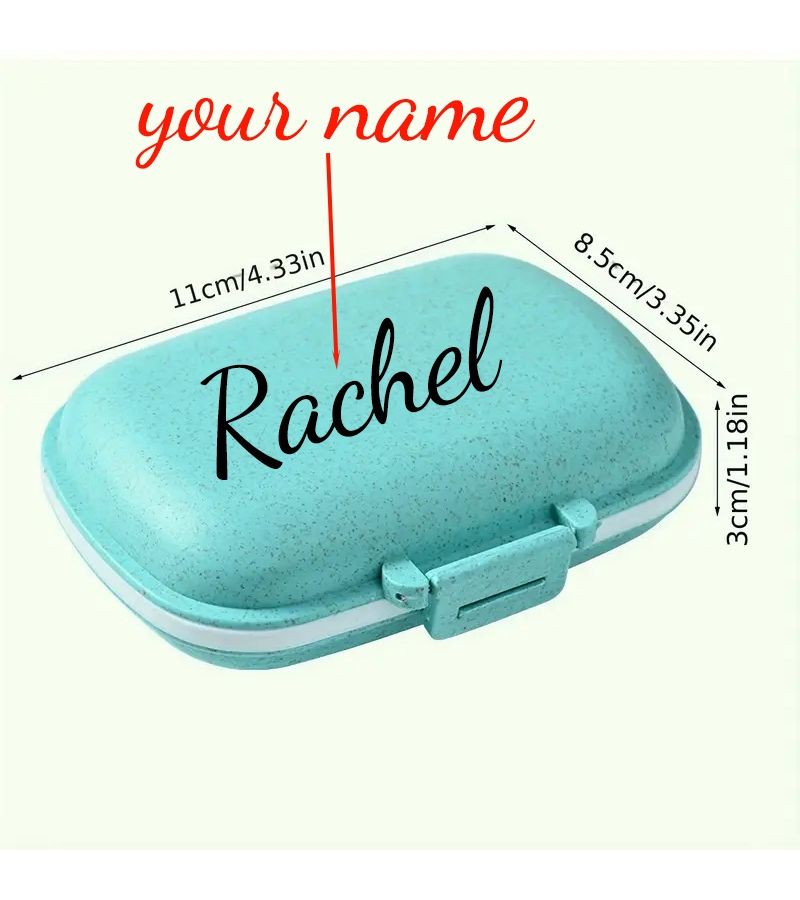 Pink Portable Pill Organizer Medicine Storage Box For Travel And Bag - Image 5