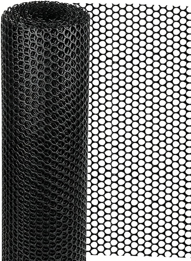 Plastic Wire Fencing Mesh,Garden Netting,Heavy-Duty Chicken Black Wire Mesh for Gardening,Versatile Plastic Fencing,Garden Fence Animal Barrier Netting,Ideal For Poultry,Dogs,Rabbit Fencing,Plant Protection,40cmx5m Roll - Image 3