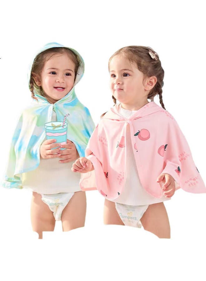 Moremerry Mumeng Baby Sun Protection Clothing, Uv-Resistant, Cool And Breathable, For Boys And Girls, Summer Ice Silk Sun Protection Garment, Polar Bear Blue - Image 1