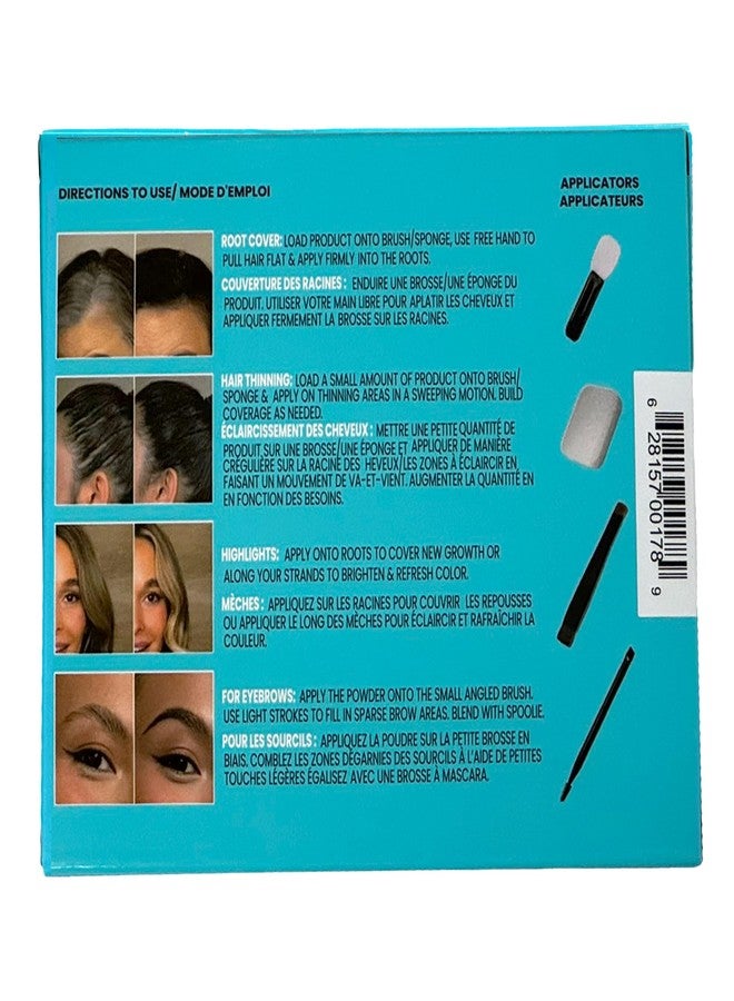 SURETHIK 4-in-1 Premium Hairline Powder Kit - Conceal Thinning Hair, Root Touch-Up, Highlight Refresher & Eyebrow Enhancer for Men and Women (Grey) - Image 3