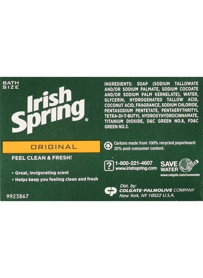 Irish Spring Original Deodorant Bar Soap, 3.20 oz bars, 2 ea  - Image 4