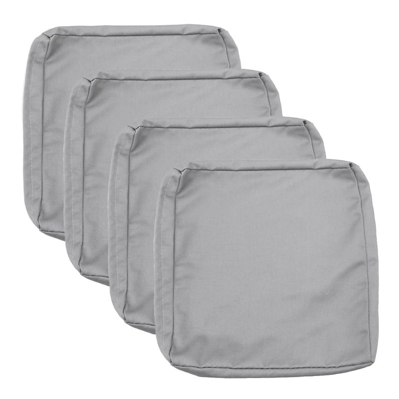 Sqodok Patio Cushion Covers 25x25 inch  Waterproof 2Pack Outdoor Cushion Covers Replacement  Seat Slipcovers for Patio Furniture  Sectional Sofa  Wicker Chair  Grey - Image 4