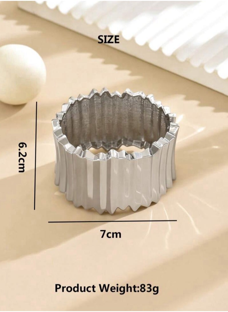 Equal - Elegant & High Quality Silver Plated Bracelet Bangle For Women - Image 1