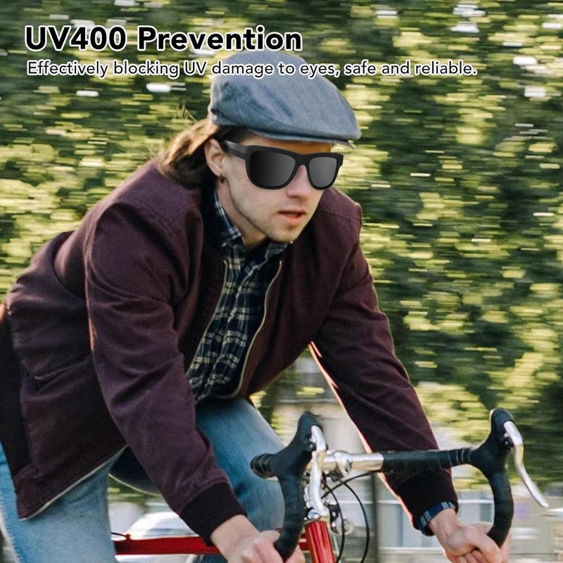 القيادة النظارات الذكية، النظارات الشمسية مع مكبر الصوت، التحكم اللاسلكي باللمس UV400، الوقاية العالية، ساعات العمل الطويلة جدا، التشغيل البسيط لركوب الدراجات - Image 4