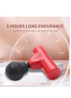 Portable Mini Deep Muscle Massager Color Random Red