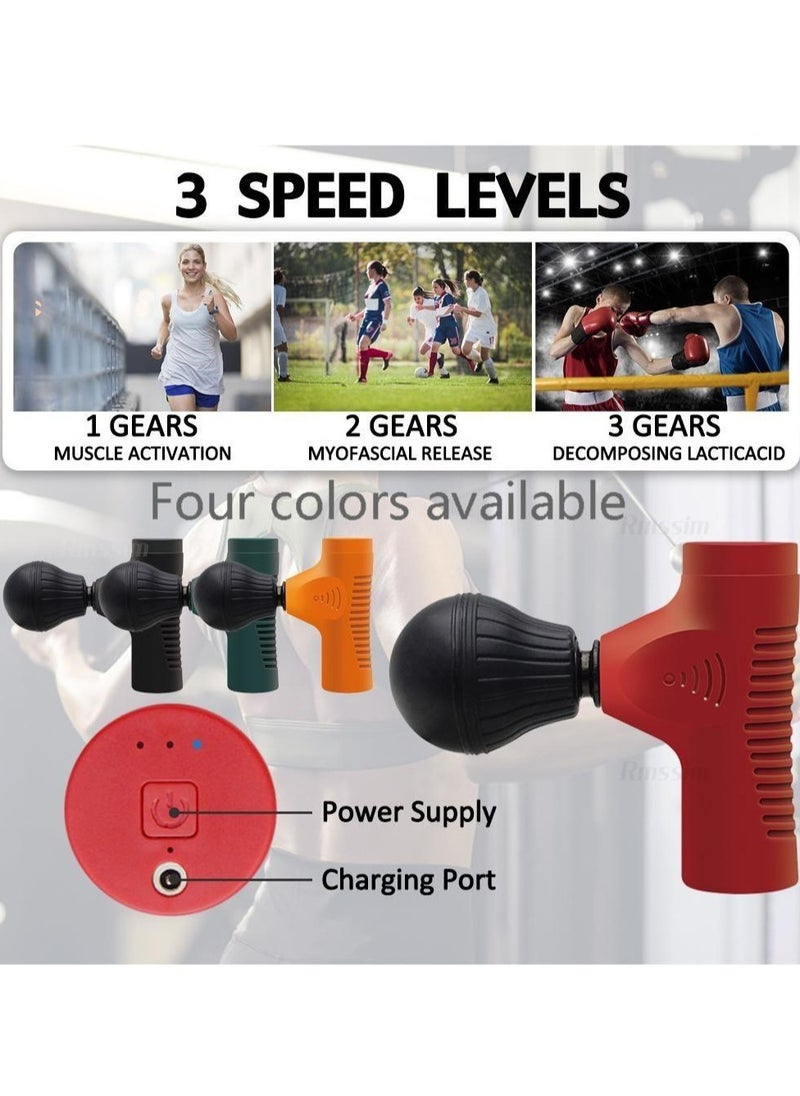 Generic - Portable Mini Deep Muscle Massager Color Random Red - Image 1