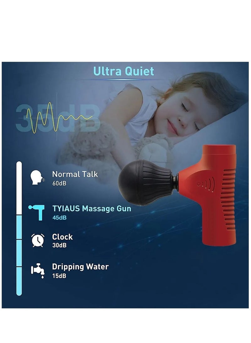 Generic - Portable Mini Deep Muscle Massager Color Random Red - Image 1