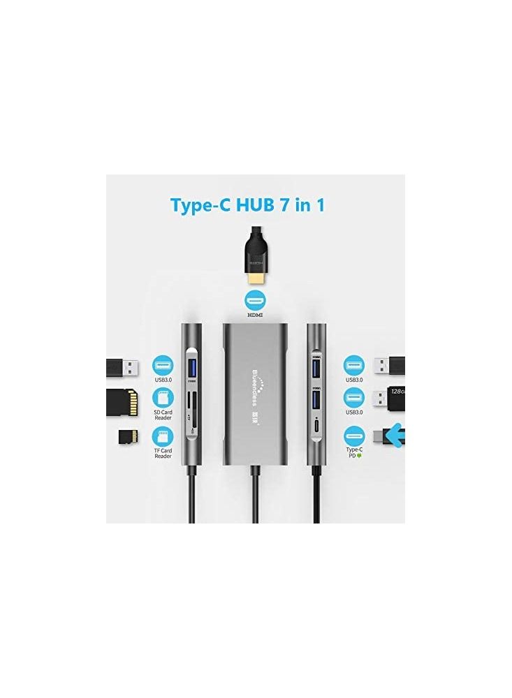 BLUEENDLESS USB-C Multi-Port 7 in 1 hub - Image 2
