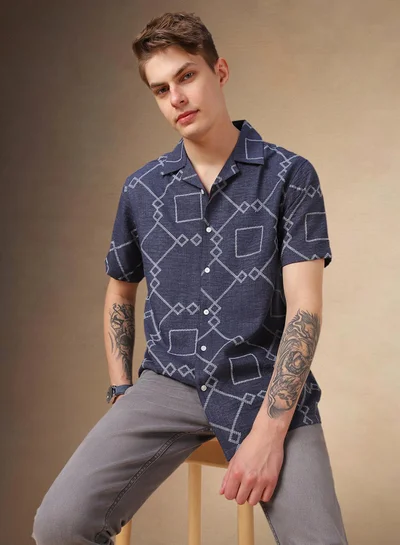 Dennis Lingo Navy Shirt For Men For Men