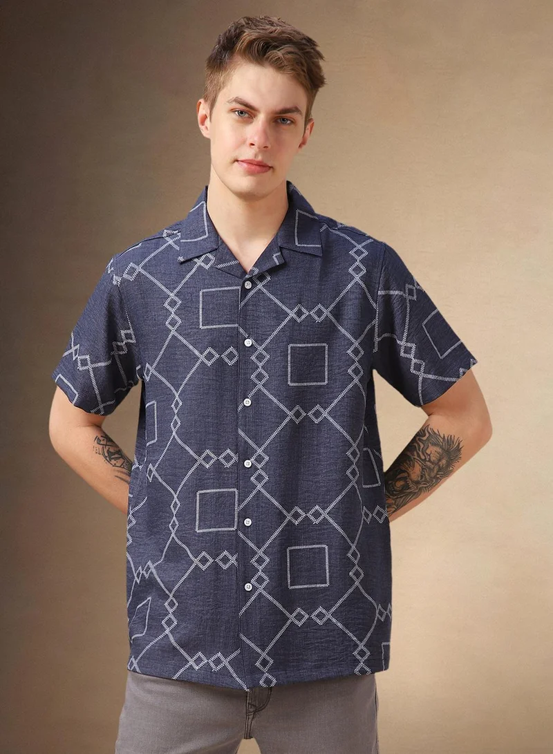 Dennis Lingo Navy Shirt For Men For Men