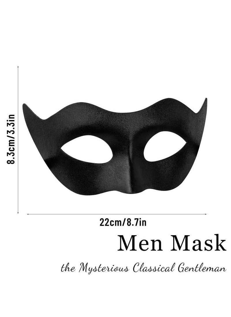 Generic - Masquerade Mask for Men Classic Vintage Venetian Mens Mask Lightweight Gentle, Specially for Costume, Theme Parties, Cosplay Mardi Gras, Super Hero Mask Accessory (One Size, Black) - Image 1