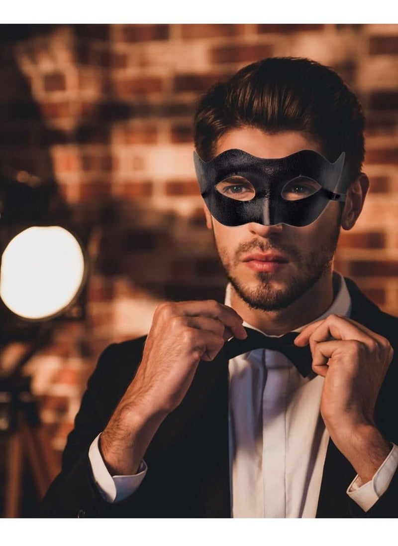 Generic - Masquerade Mask for Men Classic Vintage Venetian Mens Mask Lightweight Gentle, Specially for Costume, Theme Parties, Cosplay Mardi Gras, Super Hero Mask Accessory (One Size, Black) - Image 1