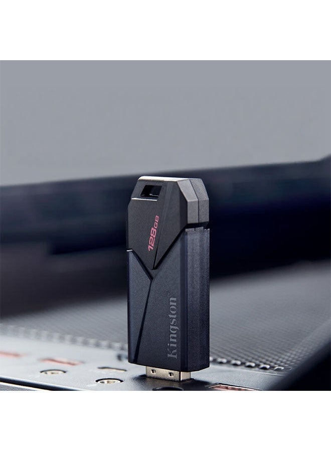 DataTraveler® Exodia™Onyx 128GB High-Speed USB 3.2 Gen 1 Retractable Flash Drive，Read Speeds Up To 100MB/s，Compatible With Computers, Business Offices, And Vehicles，Works With Multiple Devices - Image 3