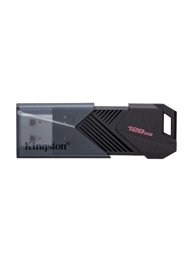 DataTraveler® Exodia™Onyx 128GB High-Speed USB 3.2 Gen 1 Retractable Flash Drive，Read Speeds Up To 100MB/s，Compatible With Computers, Business Offices, And Vehicles，Works With Multiple Devices - Image 1