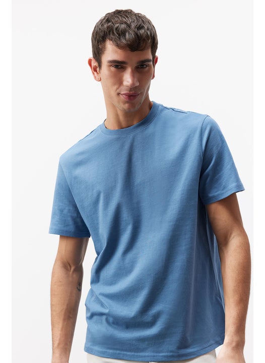 Man New Regular Fit Crew Neck Basic T-Shirt