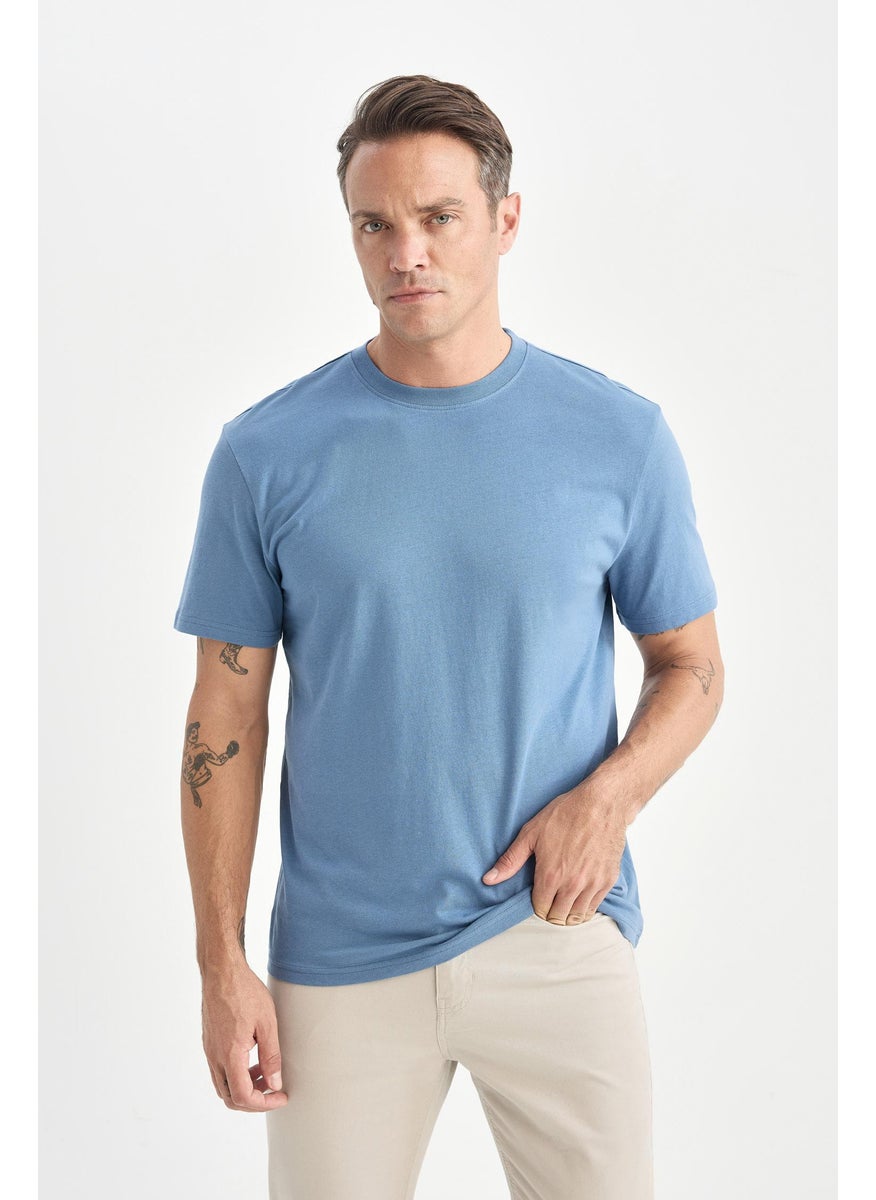 Man New Regular Fit Crew Neck Basic T-Shirt