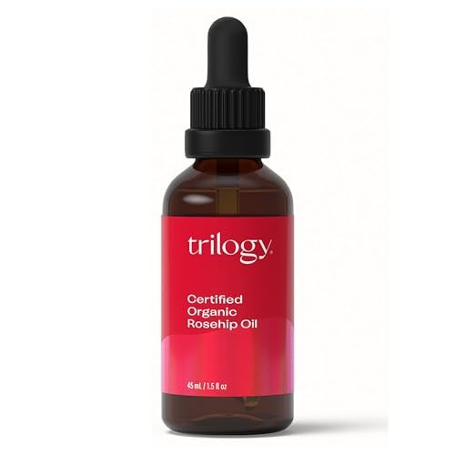 Trilogy Certified Organic Rosehip Oil  Pure ColdPressed Rosehip Seed Oil for Scars Stretch Marks Fine Lines  Wrinkles  With Omega 3 6  9 for All Skin Types USDA Certified 152 Ounce