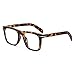 JOVAKIT Square Frame Glasses for Women Men Nonprescription Clear Lens Eyeglasses AntiBlue Light Lens Eyewear Tortoise - Image 1