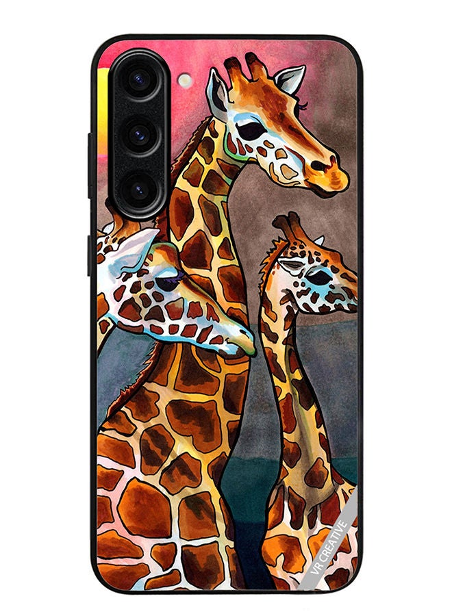 VR CREATIVE Protective Case Cover For Samsung Galaxy S23 Plus Giraffe Design Multicolour - Image 1